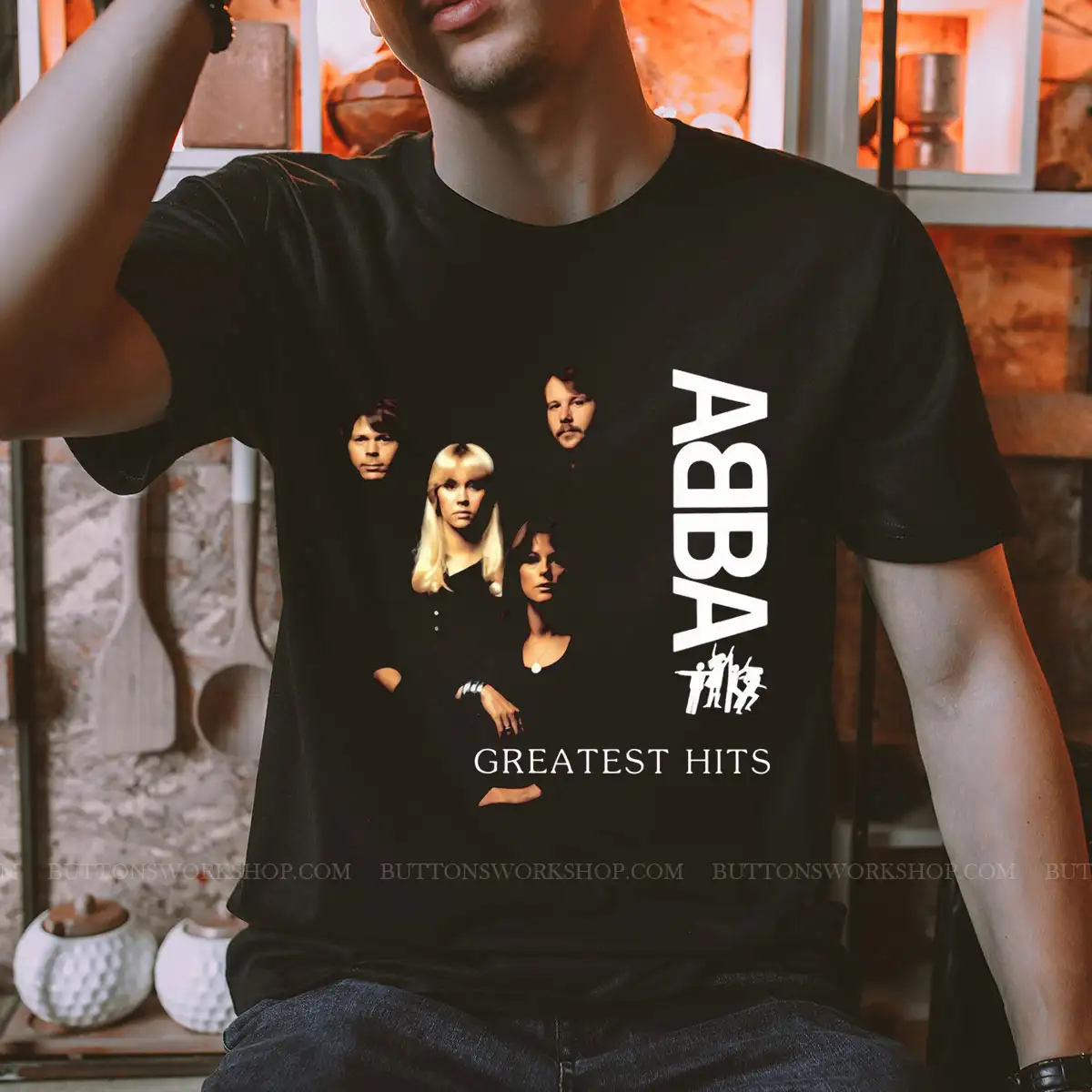 Abba Black Metal Shirt Unisex Tshirt