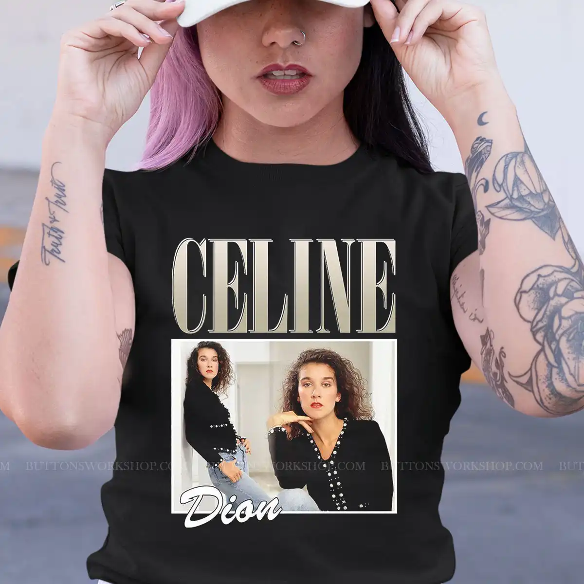 Celine Dion Metal Shirt Unisex Tshirt - buttonsworkshop.com