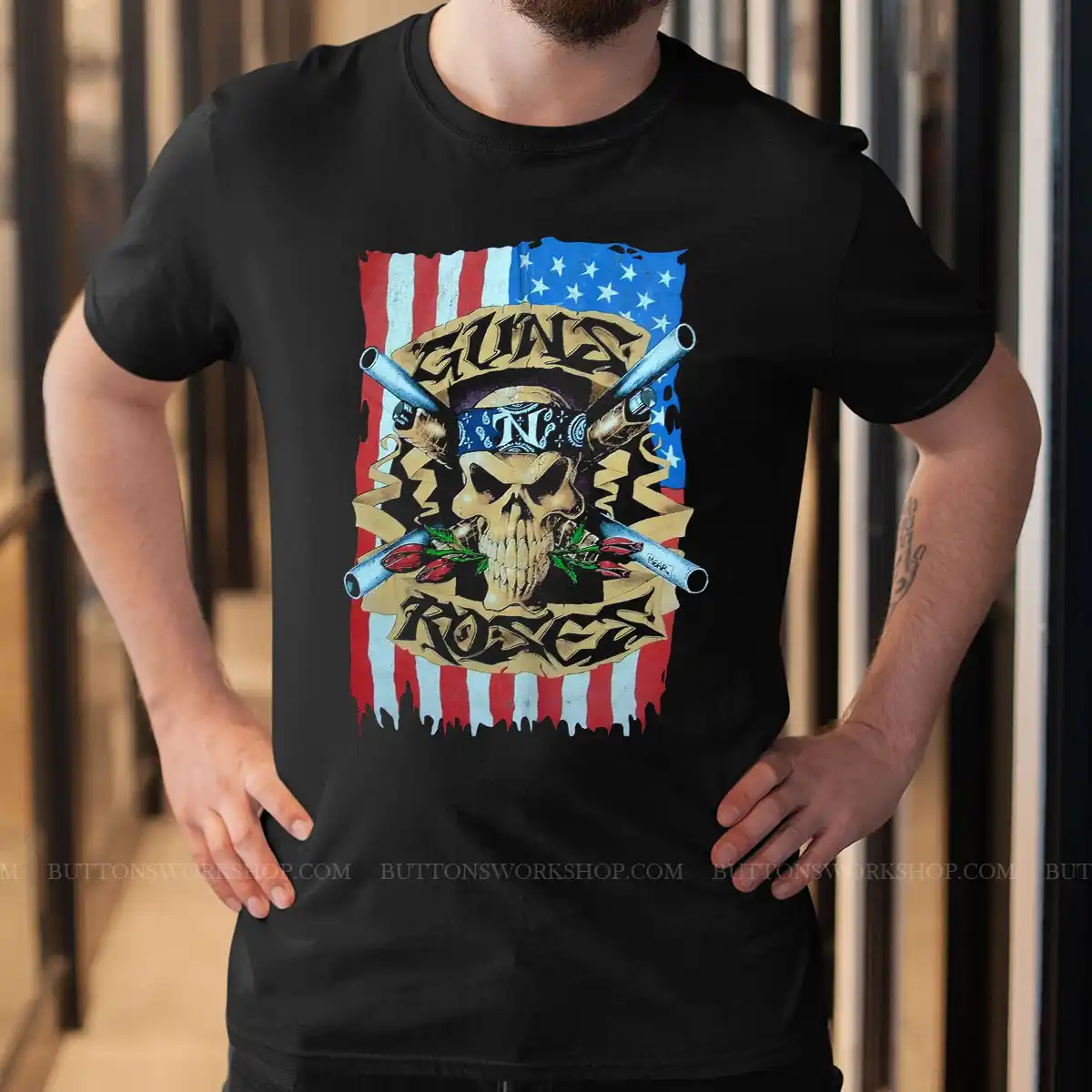Guns N Roses Skull T Shirt Unisex Tshirt
