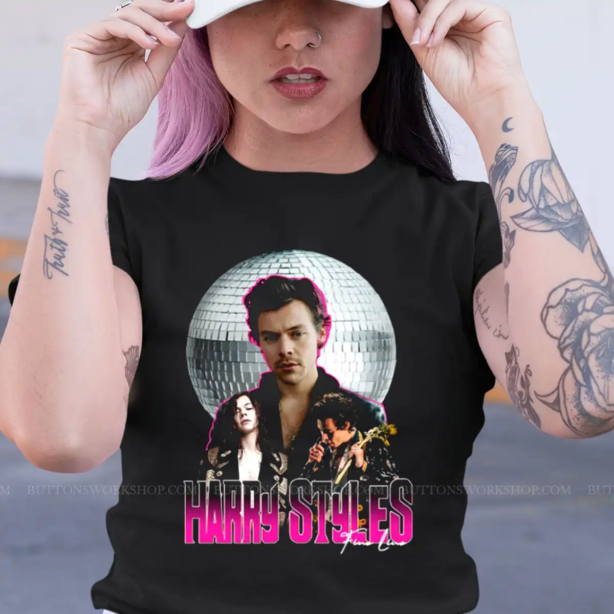 Harry Styles Pink Shirt Unisex Tshirt