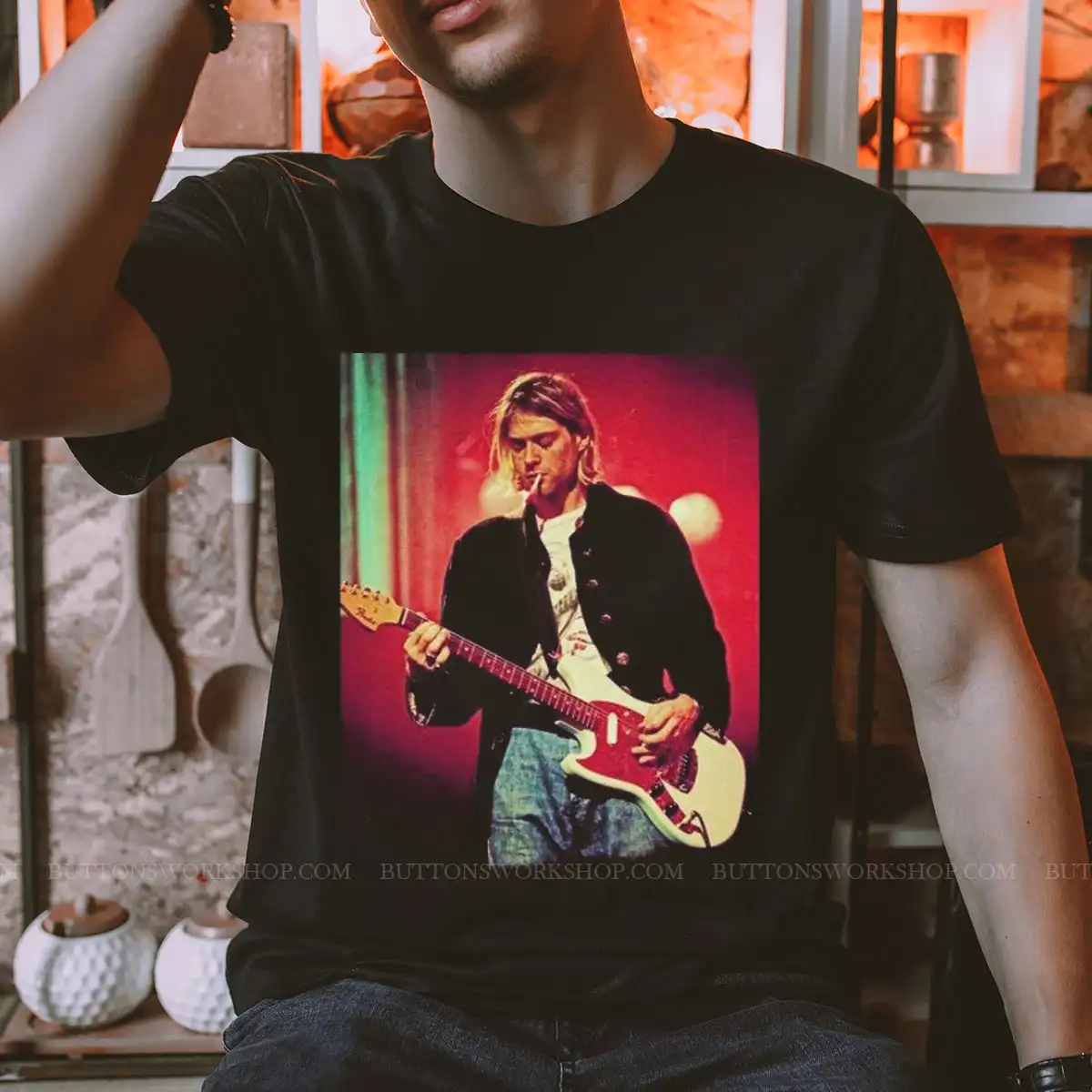 Kurt Cobain T Shirt Vintage Unisex Tshirt