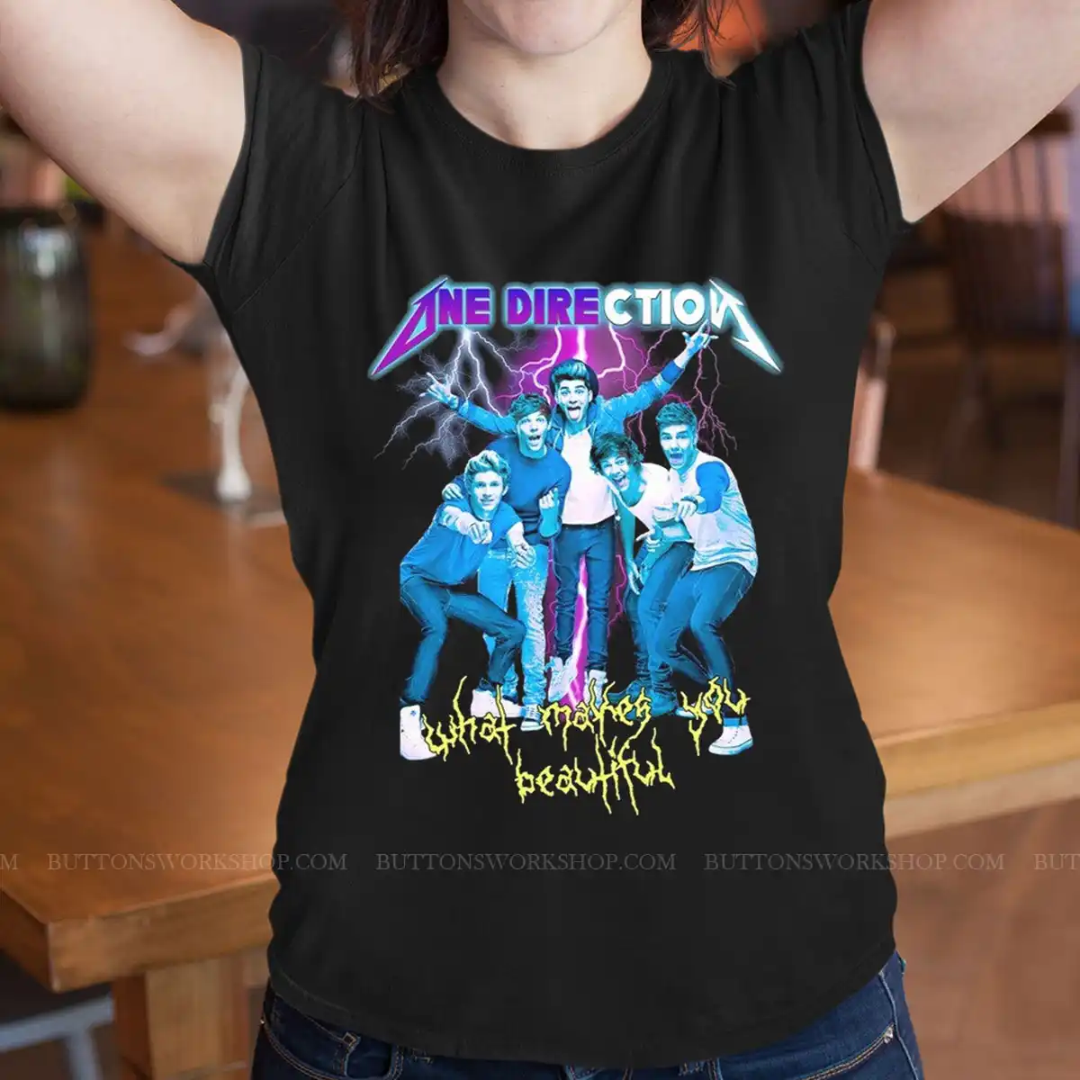One Direction T Shirt Heavy Metal Unisex Tshirt
