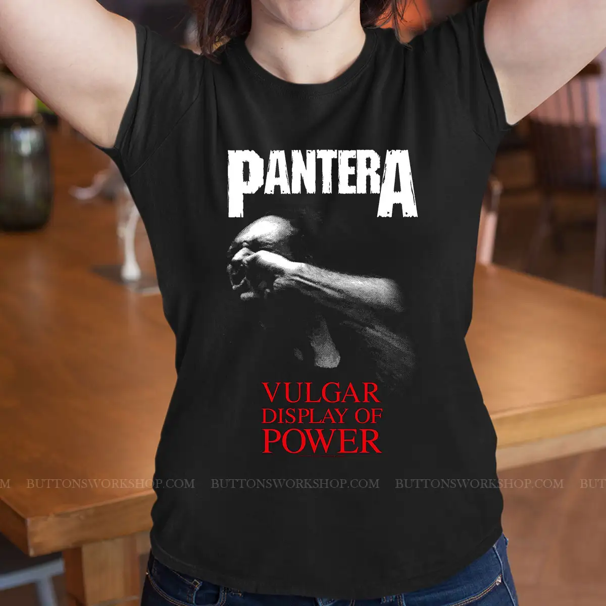 Pantera Vulgar Display Of Power Shirt Unisex Tshirt - buttonsworkshop.com