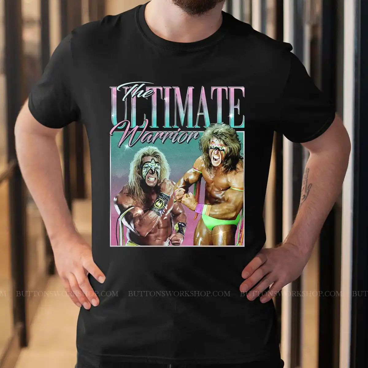 The Ultimate Warrior Shirt Unisex Tshirt - buttonsworkshop.com