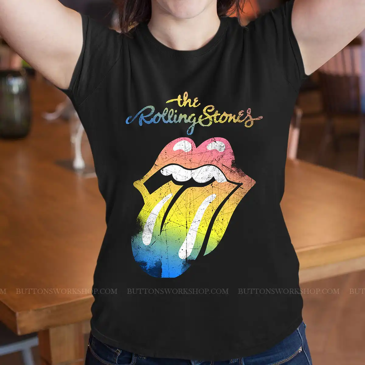 Tie Dye Rolling Stones Shirt Unisex Tshirt